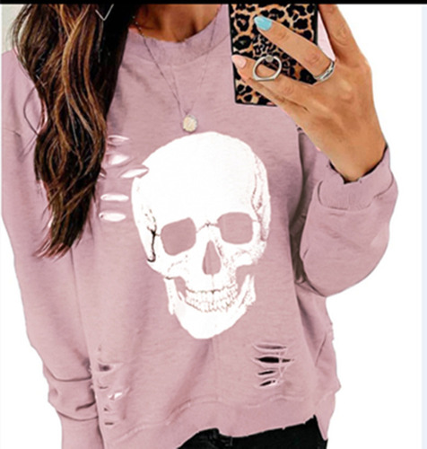 Sudadera Casual De Manga Larga's Skull (stock)