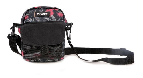 Shoulder Bag Chronic  Floral 3 Compartimentos Frontais 