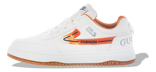 Tenis Importado Blanco & Naranja F1