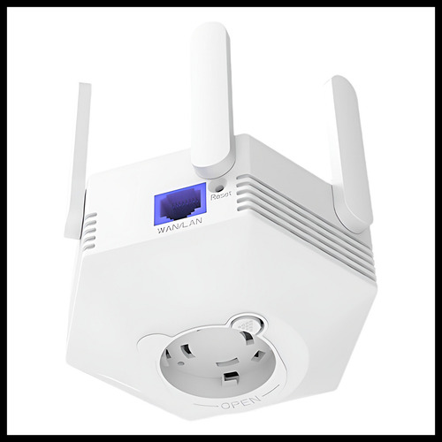 Repetidor Wifi Extensor Amplificador Con 6 Antenas 2.4ghz Wpa/wpa2 Y Wep