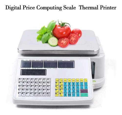 Báscula Informática Precios Digital Comercial Con Impresora
