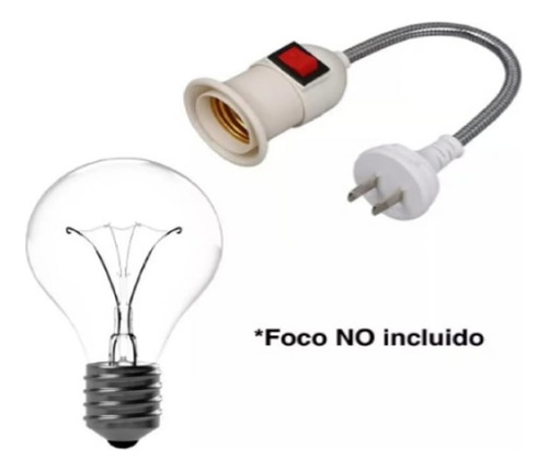 Foco 2 Extensión Para Soquete Y Enchufe