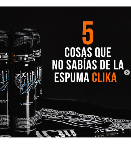 Espuma Clika 100% Natural Limpiadora Tatuaje Hinkarink 110ml