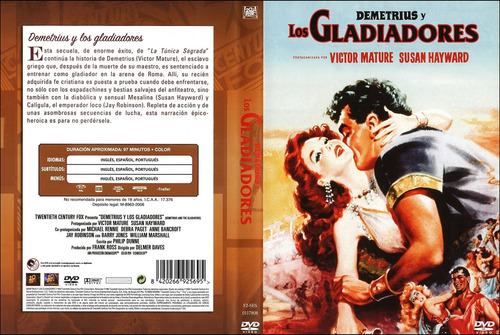 Demetrio El Gladiador- Victor Mature- Susan Hayward- Dvd