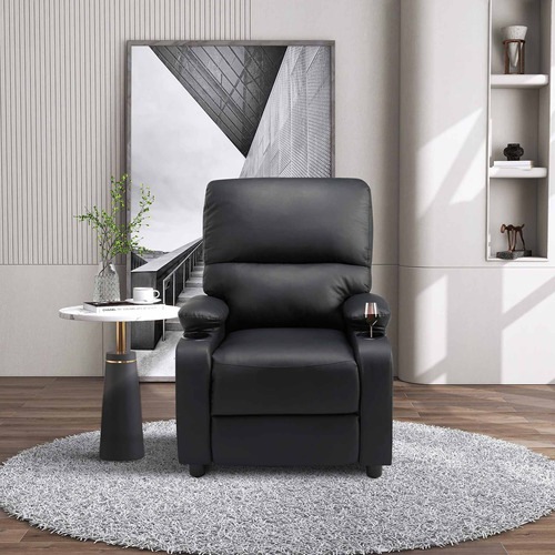 Silla Reclinable Negra Para Adulto Sofa Individual Sillon