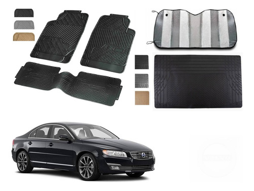 Tapetes Big + Cajuela + Parasol Volvo S80 14 A 22 Negro