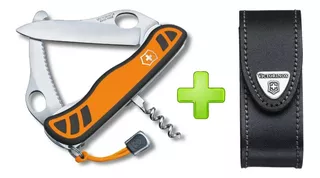 Cortaplumas Victorinox Hunter Xs Naranja 4 Usos + Funda