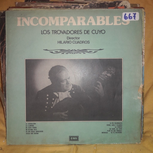 Vinilo Los Trovadores De Cuyo Incomparables F1