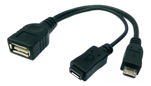 Adaptador Micro Usb Otg Puerto De Alimentación Macho Hembra