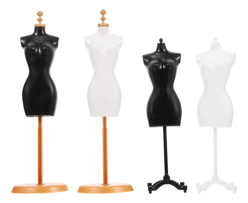 Mini Dress Mannequin Supports, Modelo, Suporte, 4 Peças