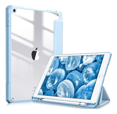 Funda Smart Case Flex Para iPad 9, 8, 7 De 10.2'' Clear Back