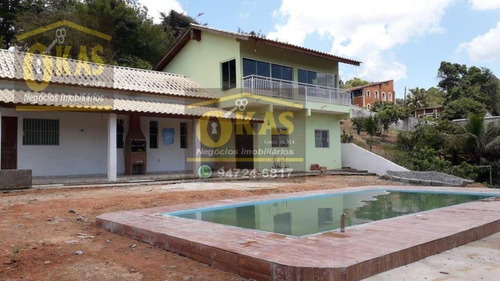 Imagem 1 de 5 de Chácara Com 3 Dormitórios À Venda, 850 M² Por R$ 470.000,00 - Jardim Das Acacias - Santa Isabel/sp - Ch0044