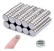 Comprar 100 Pz Imanes Neodimio Redondo Imán 10x3mm Super Potente