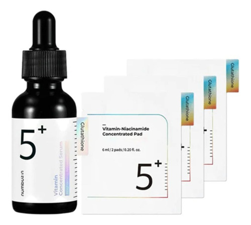 Numbuzin No.5 Glutathione Vitamin C Concentrated Serum 30ml Momento de aplicación Noche Tipo de piel Todo tipo de piel