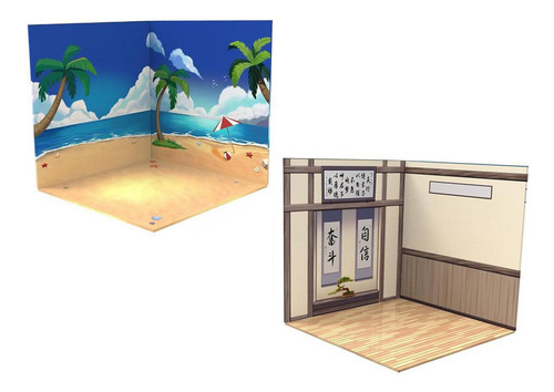 Fondo De Figura De Acción A Escala 2x1:12 Escena De Diseño