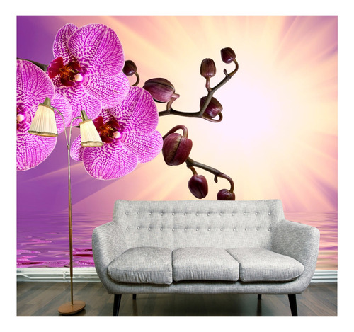 Adesivo Decorativo Flores De Parede Vinilico Orquidea 35