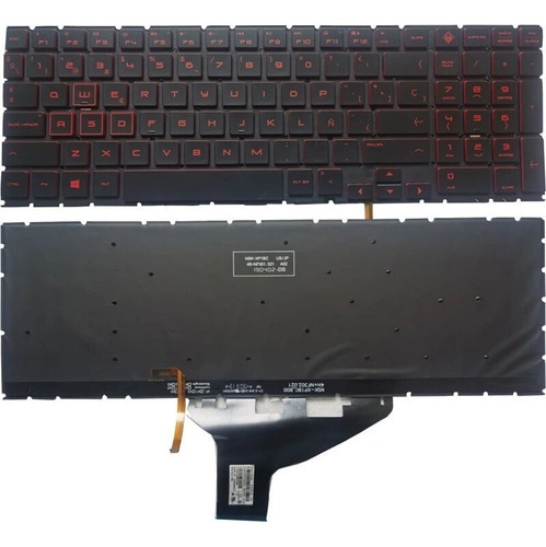 Teclado Para Laptop Hp Omen 15 Dc Retroiluminado