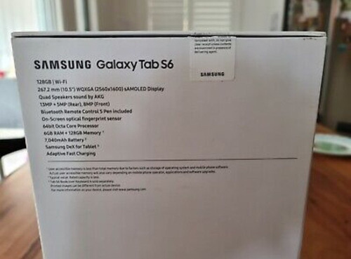 Imagen 3 de 7 de Nuevo Samsung Galaxy Tab S6 Sm-t865 128gb