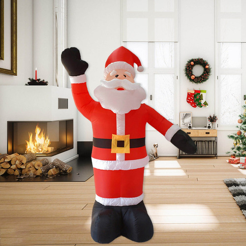 Papá Noel Inflable Con Luz Led Para Decoración De