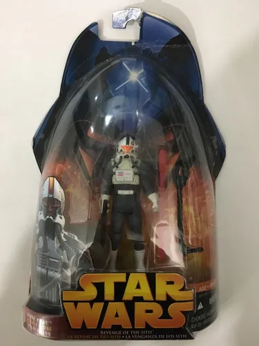 Black Variant Clone Pilot 2005 STAR WARS Revenge of the Sith ROTS MOC #34 Black Variant Clone Pilot 2005 STAR WARS Revenge of the Sith ROTS MOC #34