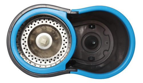 Mopa Balde Giratorio 360-centrifugador De Acero + 2 Paños