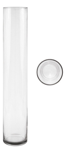 Mega Vase Jarron Cilindrico 4 X 24  Cristal Transparente