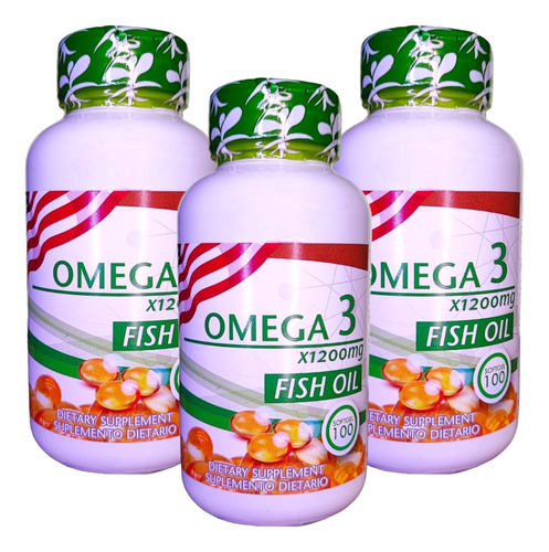 3 - Omega 3 Fish Oil Americana - Unidad a $350
