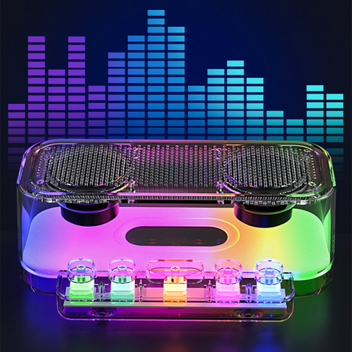 Altavoz Bluetooth, Graves Pesados, Botón Steampunk, Barra Co