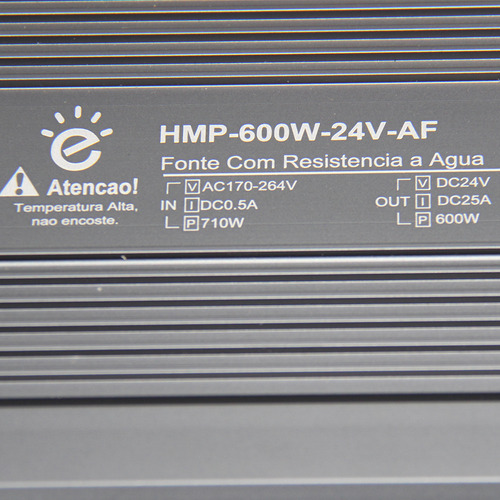 Fonte Embralumi 24v Blindada Ip67 600w 25a Garantia 2 Anos