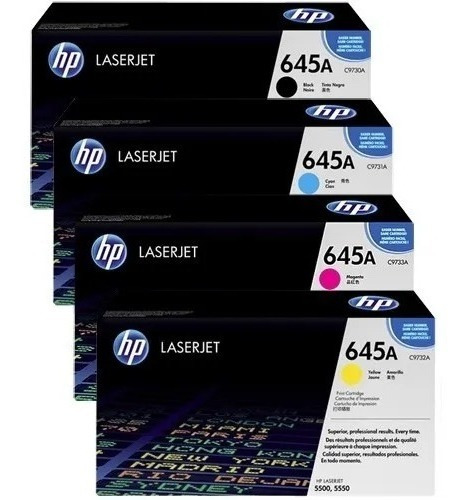 Toner Hp 9730a 9731a 9732a 9733a Kit Completo Original Novo!