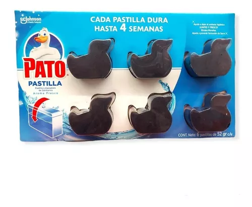 4 Pack Pato Discos Activos Para Inodoro Gel Limpiado 6pz C/u