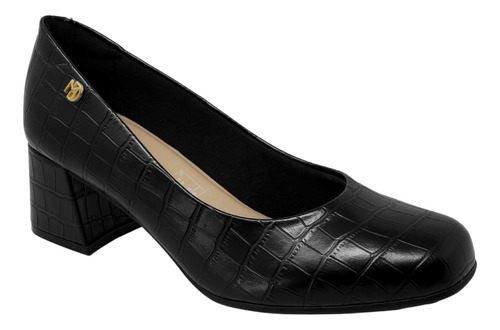 Zapatillas De Tacon Negras Zapatos Mujer Modare 7373100