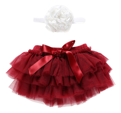 Conjunto De Faldas Con Lazo Y Diadema Para Bebés Y Niñas