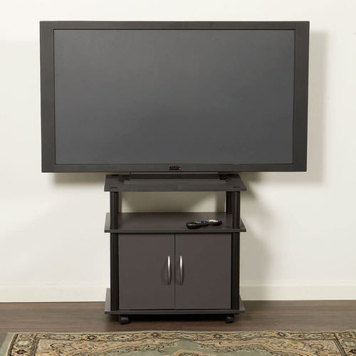 Home Basics Soporte De Tv Pequeño Aglomerado Y Pvc Con