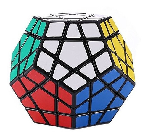 Cubo Rubik Megaminx Qiyi Base Negra Dodecaedro Megamix