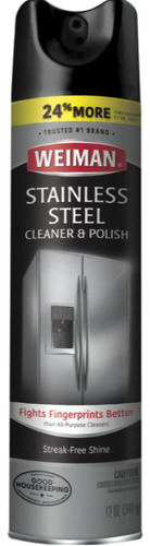 Weiman Stainless Steel Cleaner & Polish Limpiador Impor 340g