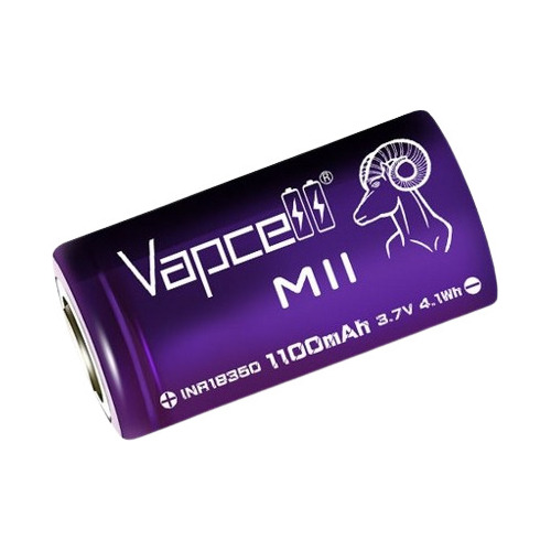 1xbateria Recargable De Ion Litio Vapcell 18350 1100mah M11