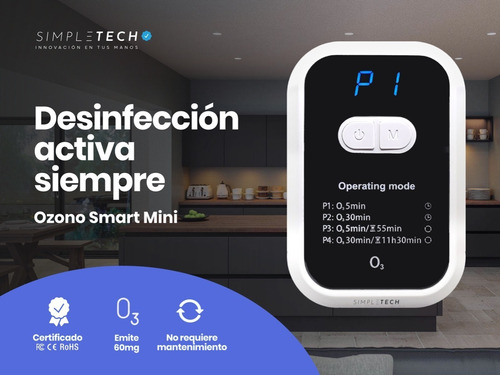 Imagen 6 de 10 de Ozonizador Purificador De Aire Portatil Carga Usb Cuotas