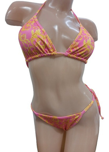 Bikini Mujer Tipo Versace Barroco Rosa  - Boutique Didi