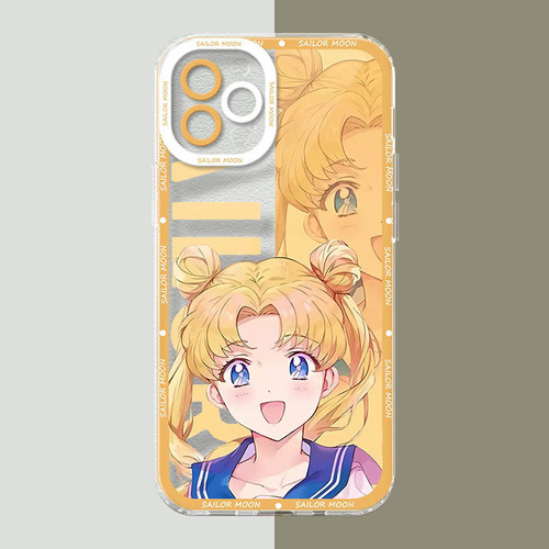 Funda De Teléfono Sailor Moon Girl, 1 Unidad, Carcasa Transp