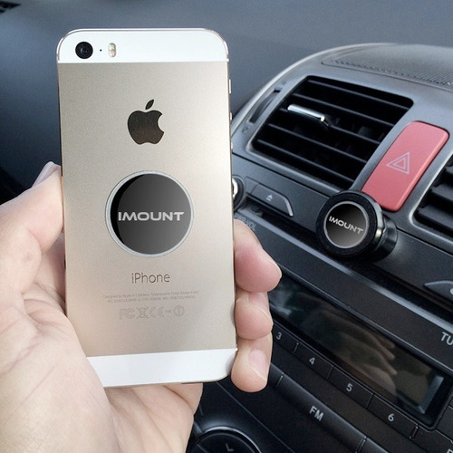 Imagen 3 de 8 de Imount Soporte Auto Magnético Galaxy S10 Plus Negro