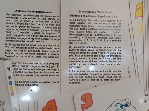 Juego De Mesa De Cartas 7 Loco De Gasparin Gasper Vintage (Usado)
