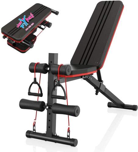 Imagen 1 de 9 de Máquina Multifuncional Banco  Libre Gym Plegable Banca Gym