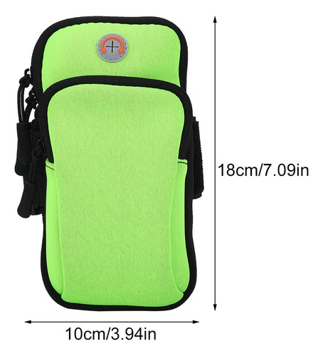 * Brazalete Verde Verde For Deportes Al Aire Libre, Correr,