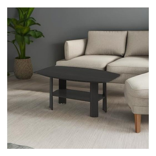 Mesa De Café De Diseño Simple Furinno, Espresso