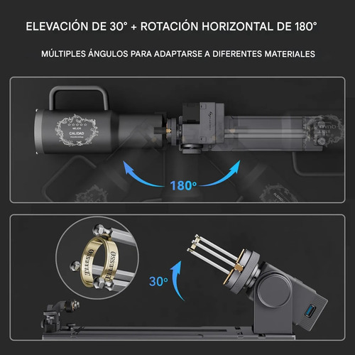 Máquina De Grabado Láser Atomstack A10 V2 Pro 10w+r8 Rodillo