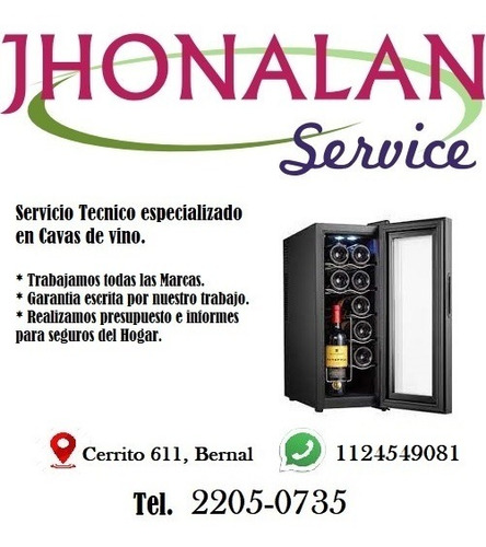 Service - Reparación Cavas De Vinos ( Todas Las Marcas ).