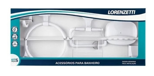 Acessórios De Banheiro 5 Pçs 2000 F22 Lorenzetti Branco