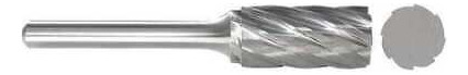 Zoro Select 310-002502 Carbide Bur,cylinder,5/8 In,1/4 S Aad