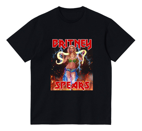 Remera Algodon Sin Género - Britney Spears Fire